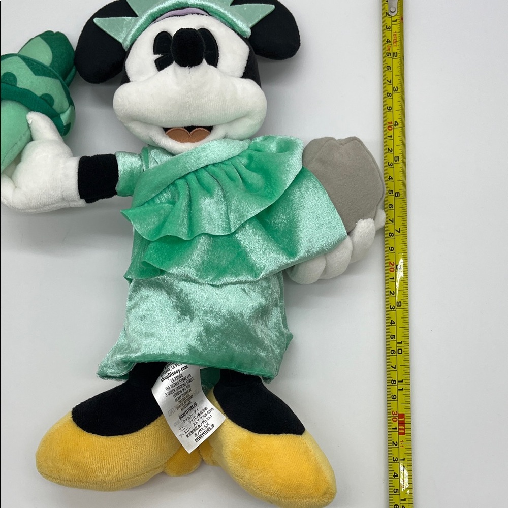Disney Minnie Mouse Liberty Plush in Green and Yellow - Picture 10 of 10